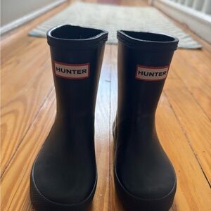 Hunter Kids Classic Black Rain Boots